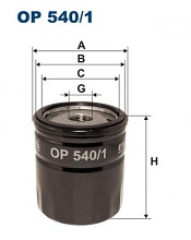 Olejový filtr Filtron OP540/1