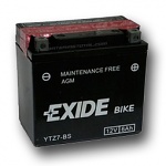 Motobaterie EXIDE BIKE Maintenance Free 12V, 6 Ah YTZ7-BS ETZ7-BS