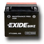 Motobaterie EXIDE YTX20HL-BS, 12V, 18 Ah 518901 ETX20HL-BS