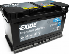 Exide Premium Carbon Boost 12V 90Ah, 720A, EA 900 pravá