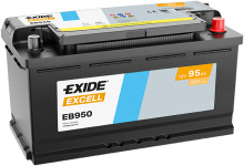 Exide Excell 12V 95Ah 800A EB950 pravá