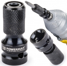 Adaptér z 1/2" čtyřhran na 1/4" HEX pro rázové utahováky POWERMAT