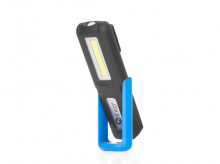 Aku pracovní svítilna 3+3W LED COB 1200 mAh s úchytem a magnetem GEKO