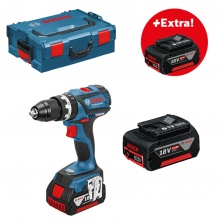 Aku příklepová vrtačka 3x5,0Ah Bosch GSB 18 V-EC Professional, 06019E9104