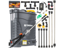 Aku zádový postřikovač 16 l, 12 V, 12 Ah - POWERMAT