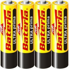Baterie ULTRA prima R03 - AAA - 1,5V - Bateria Slaný - AAA mikrotužka 1,5V, v balení 4ks