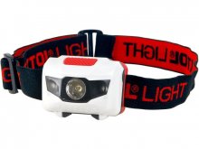 Čelovka 1W + 2LED, 4módy světla: 100%, 50%, červené LED, červ. LED blikání, EXTOL LIGHT