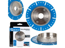 Diamantový kotouč pro řezání a srážení hran PVC trubek, 125 mm - GEKO