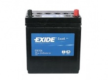 Exide Excell 12V, 35Ah, 240A, EB356, pravá