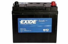 Exide Excell 12V, 45Ah, 300A, EB455, levá