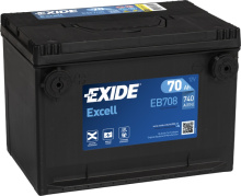 Exide Excell 12V 70Ah 740A EB708