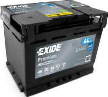 Exide Premium Carbon Boost 12V 64Ah,640A, EA640, pravá