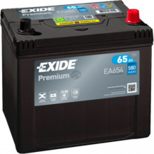 Exide premium Carbon Boost 12V 65Ah 580A EA654