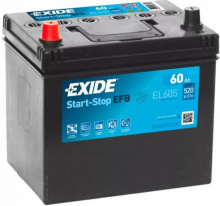 Exide Start-Stop EFB 12V 60Ah 520A EL605