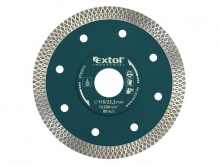 Kotouč diamantový řezný turbo Thin Cut, 180x22.2mm, EXTOL INDUSTRIAL