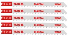 List pilový do přímočaré pily 100 mm na dřevo TPI6 5 ks Bi-Metal