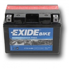 Motobaterie Exide - gelová 12V, 11Ah, 205A, YTZ14-BS, levá