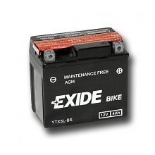 Motobaterie Exide - gelová 12V, 4Ah, 70A, YTX5L-BS, pravá