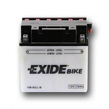 Motobaterie Exide 12V, 19Ah, 240A, YB16CL-B, pravá