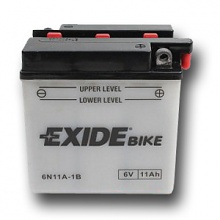 Motobaterie Exide 6V, 11Ah, 6N11A-1B, pravá