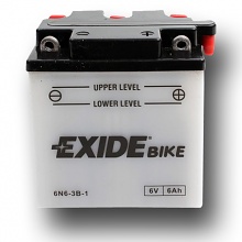 Motobaterie EXIDE BIKE Conventional 6Ah, 6V, 6N6-3B-1