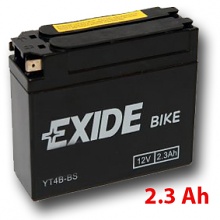 Motobaterie EXIDE BIKE Maintenance Free 2,3Ah, 12V, YT4B-BS