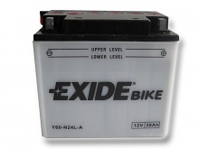 Motobaterie EXIDE Y60-N24L-A, 12V, 28 Ah 525015