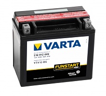 Motobaterie Varta 12V, 10Ah, 90A, YTX12-BS , levá 510012