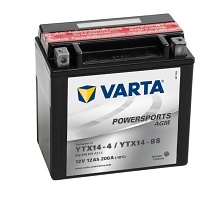 Motobaterie Varta 12V, 12Ah, 100A, YTX14S-BS, levá 512014