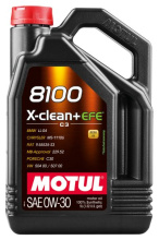 Motul 8100 XCLEAN+ EFE 0W30 5L