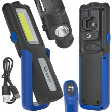 Multifunkční svítilna COB LED, 400 lm, 2000 mAh, s funkcí powerbanky - GEKO