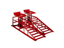 Nájezdová rampa s hydraulickým zvedákem, 2 t, sada 2 ks - MAR-POL