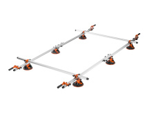 Nosič velkoformátové dlažby a skla 360×180 cm s přísavkami – KRAFT&DELE