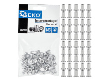 Nýtovací matice M3 (0,5–1,5) hliníkové, 50 ks - GEKO