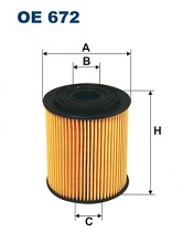 Olejový filtr Filtron OE672