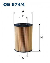 Olejový filtr Filtron OE674/4
