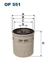 Olejový filtr Filtron OP551