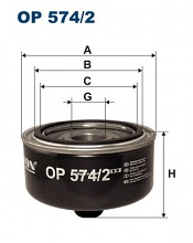Olejový filtr Filtron OP574/2