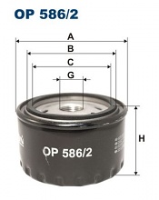 Olejový filtr Filtron OP586/2