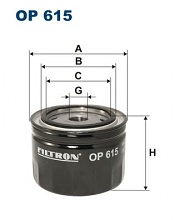 Olejový filtr Filtron OP615