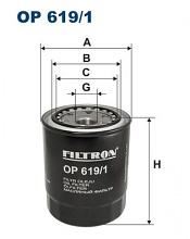 Olejový filtr Filtron OP619/1
