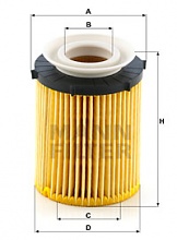 Olejový filtr Mann HU 711/6 z