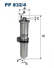 Palivový filtr Filtron PP832/4