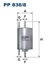 Palivový filtr Filtron PP836/8