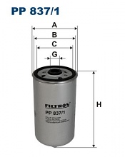 Palivový filtr Filtron PP837/1