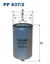 Palivový filtr Filtron PP837/2