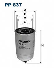 Palivový filtr Filtron PP837