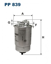 Palivový filtr Filtron PP839