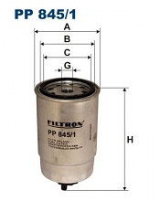 Palivový filtr Filtron PP845/1