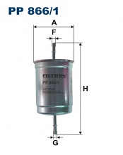 Palivový filtr Filtron PP866/1